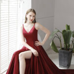 Robe de Bal Rouge Brillante