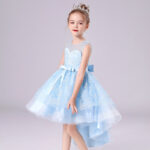 Robe de princesse fille - ciel