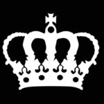 Autocollant couronne prince