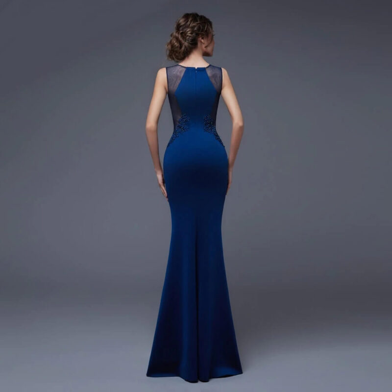 Robe de Bal Bleu Marine