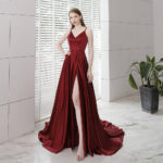 Robe de Bal Rouge Brillante