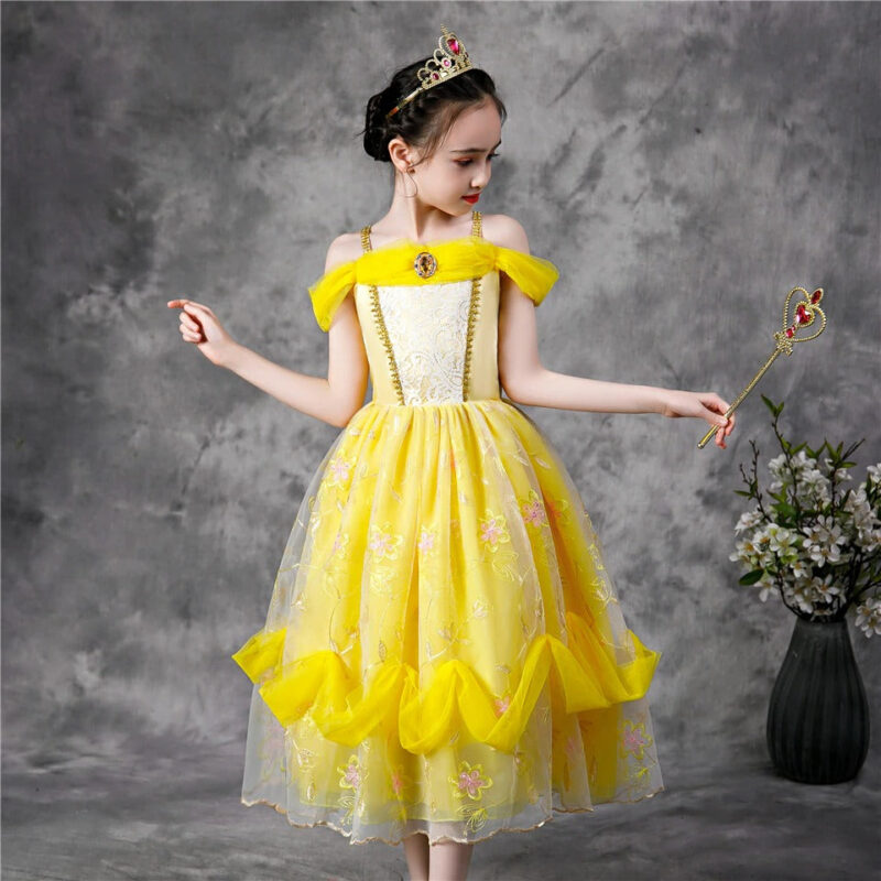 Robe de Princesse Jaune