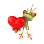 Sticker princesse grenouille