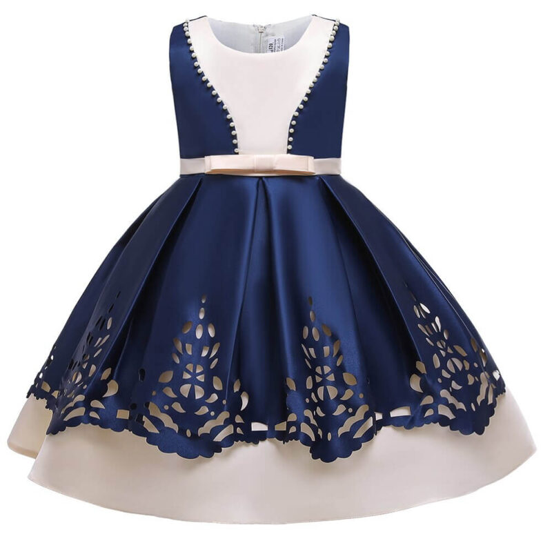 Robe de Princesse Bleu et Blanc