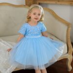 Robe de Princesse Bleu Ciel