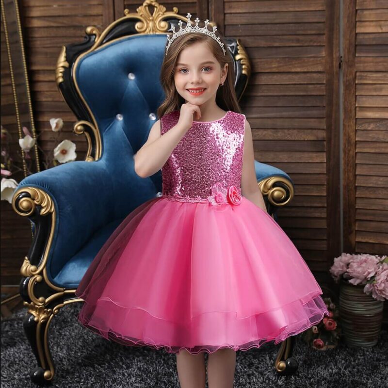Robe princesse rose